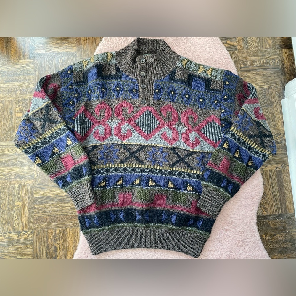 Boston Traders Vintage 100% wool sweater